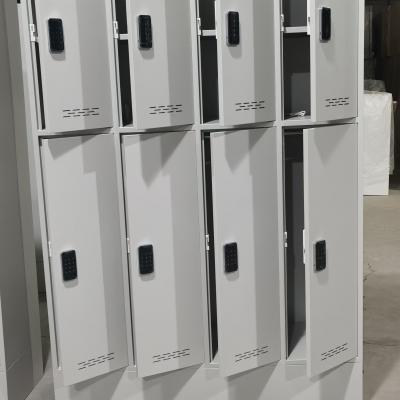 Installation of steel cabinets